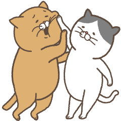 [LINEスタンプ] ねこ丸と小梅