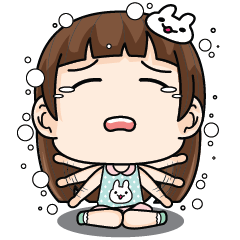 [LINEスタンプ] She likes to receive TLC. +