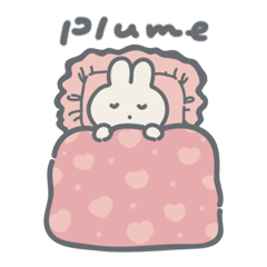[LINEスタンプ] she is plume