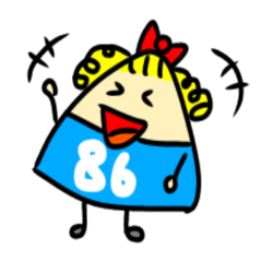 [LINEスタンプ] オニギリでぶ子