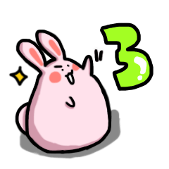 [LINEスタンプ] うさぎのぴょん3