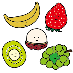 [LINEスタンプ] fruit's Daily Life