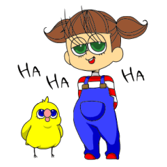 [LINEスタンプ] ことりちゃん＆小鳥