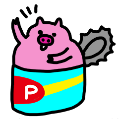 [LINEスタンプ] Canned Little Pig