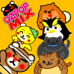 [LINEスタンプ] OZPOP-MIX