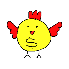 [LINEスタンプ] Happy Chicken gold