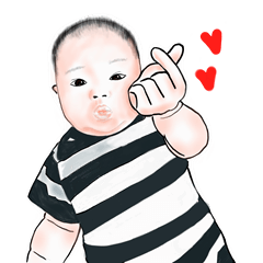 [LINEスタンプ] Enbi-Baby Could not say