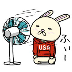 [LINEスタンプ] パーカーうさぎ！2