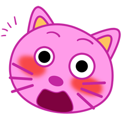 [LINEスタンプ] Crazy Pink Cat