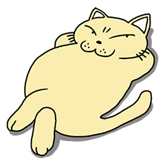 [LINEスタンプ] にゃあゴロン