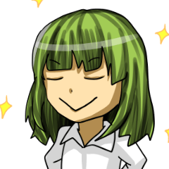 [LINEスタンプ] 緑髪女子の愉快なスタンプ