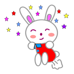 [LINEスタンプ] Maya White Rabbit