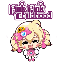 [LINEスタンプ] Pink Pink Childhood animated stickers 1