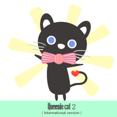 [LINEスタンプ] Queenie cat 2 ( International version )
