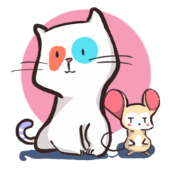 [LINEスタンプ] The Cat Gray and Micey