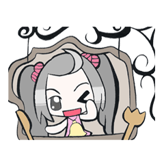 [LINEスタンプ] Lively girl so funny