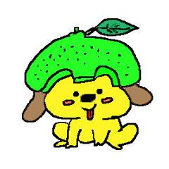 [LINEスタンプ] Grapefruit dog