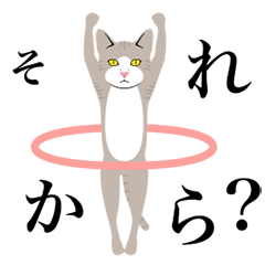 [LINEスタンプ] 動きすぎる猫のアニメスタンプ