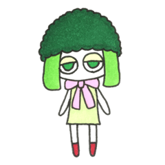 [LINEスタンプ] ブロッコリちゃん