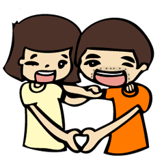 [LINEスタンプ] PP Couple