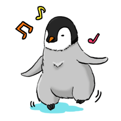 [LINEスタンプ] Fluffy Baby Penguins