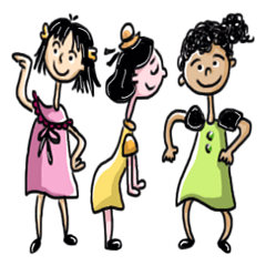 [LINEスタンプ] Fabulous Three