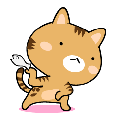 [LINEスタンプ] ゆる猫 ディー君 ver.1