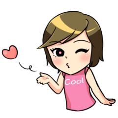 [LINEスタンプ] Nan : The naughty girl