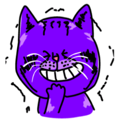 [LINEスタンプ] Cat Purple Cat