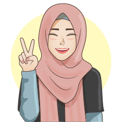 [LINEスタンプ] Gorgeous Hijab Girl 1