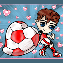 [LINEスタンプ] Soccer Spring's Love