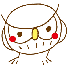 [LINEスタンプ] 白ふくろうのホー太郎