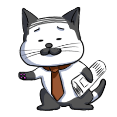 [LINEスタンプ] 猫部長