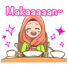 [LINEスタンプ] Euis Geulis Hijab: Ramadhan ＆ Daily Talkの画像（メイン）