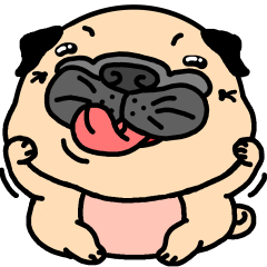 [LINEスタンプ] Joy's Pug World (Animated Stickers)