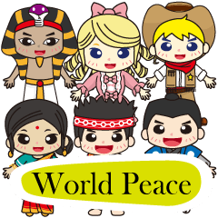 [LINEスタンプ] World Peace 1