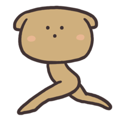 [LINEスタンプ] くりいぬパン 