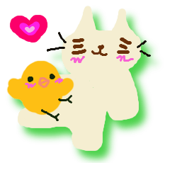 [LINEスタンプ] 猫丸とぴよこの日常