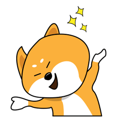 [LINEスタンプ] Dotory shiba