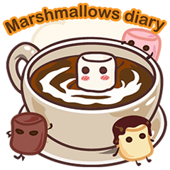 [LINEスタンプ] Marshmallows diary