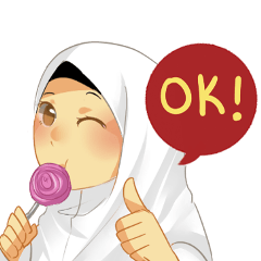 [LINEスタンプ] Hijab School Girl