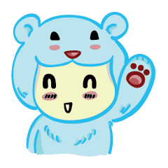 [LINEスタンプ] Mimi PolarBear Cosplay