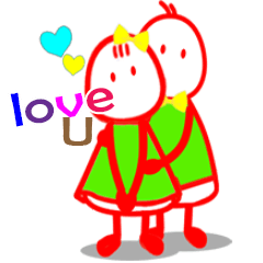 [LINEスタンプ] In love by fahsai