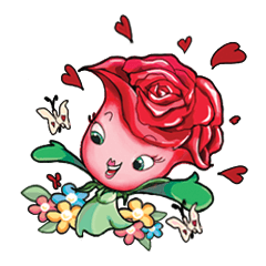 [LINEスタンプ] Pretty Rose