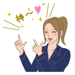 [LINEスタンプ] 癒しの職人女神様～第1弾！