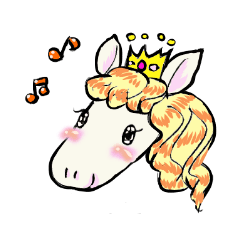 [LINEスタンプ] 姫馬(Princess Horse)