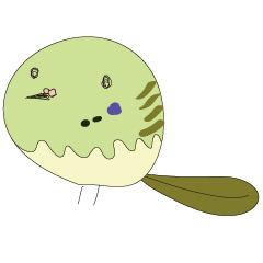 [LINEスタンプ] Ball Budgerigar