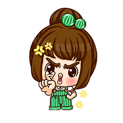 [LINEスタンプ] cookie girl +