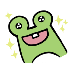 [LINEスタンプ] A clever frog A-JEOU