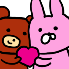 [LINEスタンプ] うさぎとくまとねこちゃん